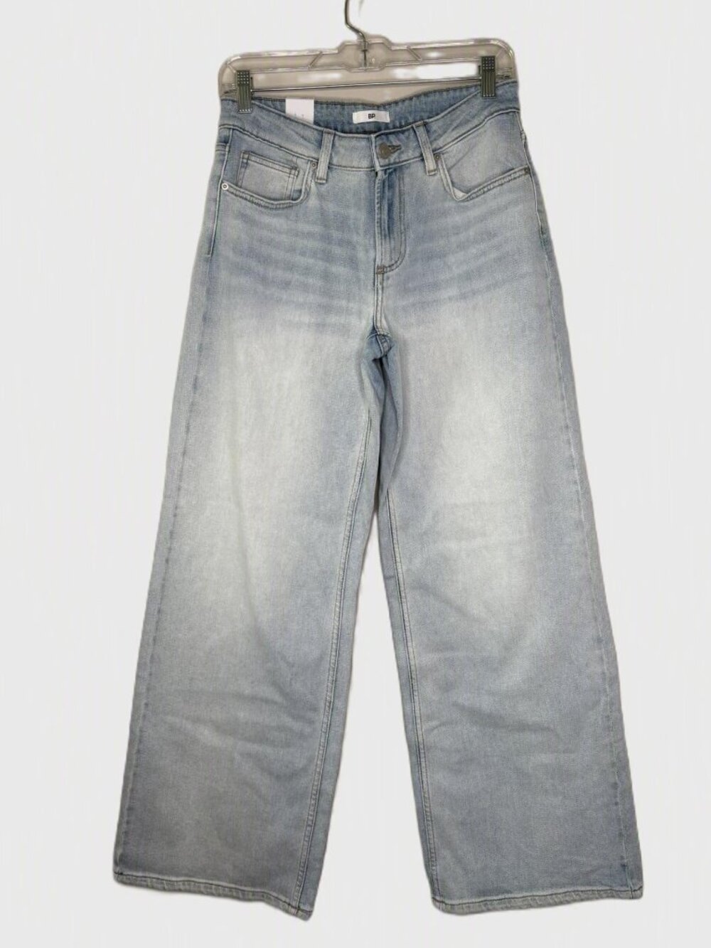 BP Baggy Wide Leg Jeans – Light Wash – Size 28 – Low Rise – NWT